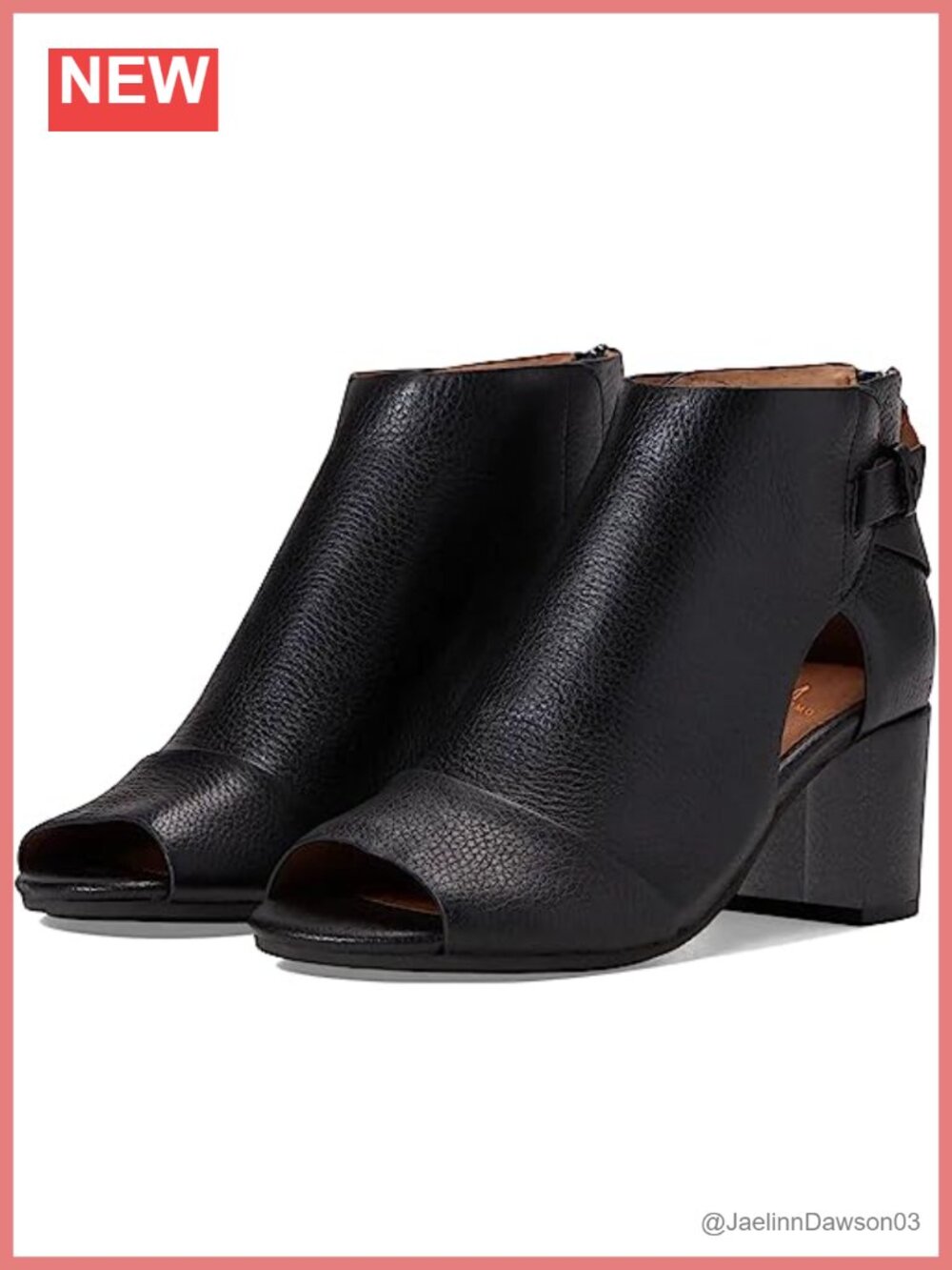 Women's Peep Toe Ankle Bootie Sandals with Block Heel and Side Cutout, Suede